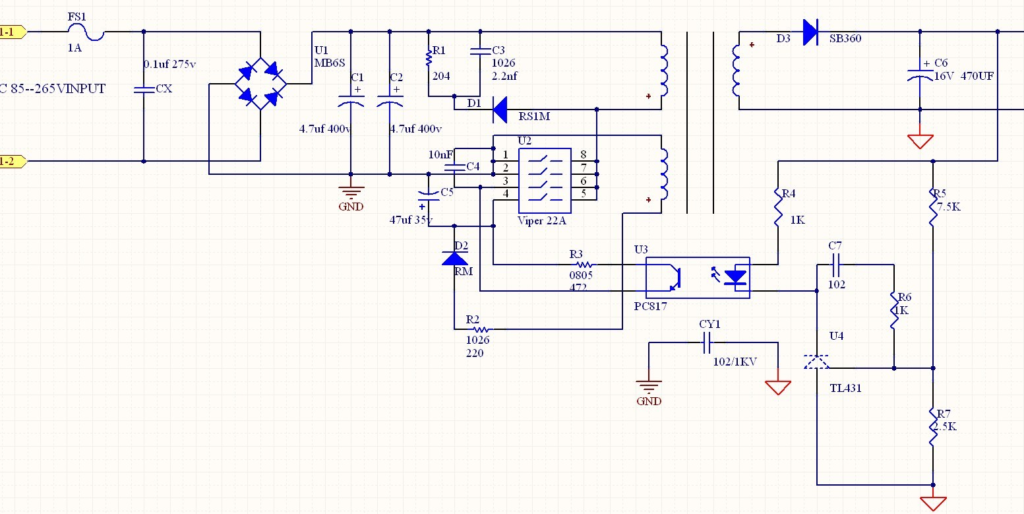 VIPER22A开关引脚图与功能特性