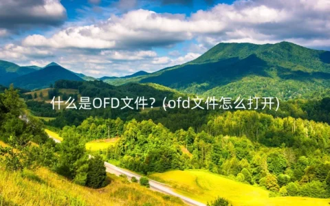 什么是OFD文件？(ofd文件怎么打开)