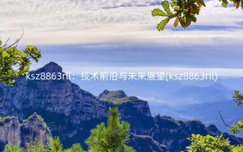 ksz8863rll：技术前沿与未来展望(ksz8863rll)