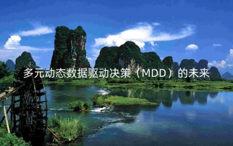 多元动态数据驱动决策（MDD）的未来