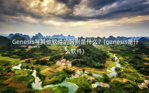 Genesis与其他软件的区别是什么？(genesis是什么软件)