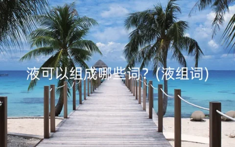 液可以组成哪些词？(液组词)