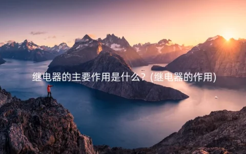 继电器的主要作用是什么？(继电器的作用)