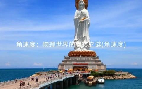 角速度：物理世界的旋转之谜(角速度)
