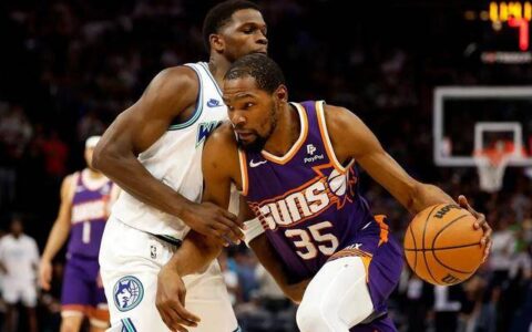 爱德华兹15+5+8，虎将发威，森林狼完胜2比0领先太阳！杜兰特布克比尔集体拉胯