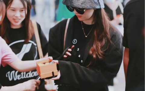 刘亦菲低调回京，红发配大红唇变街拍酷公主，受粉丝追捧太火了-刘亦菲还在走红地毯