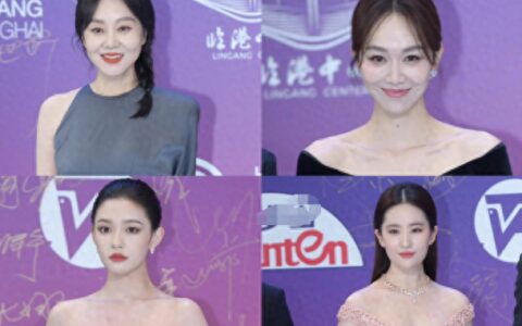 白玉兰红毯：万茜头发染绿，王鸥一脸福相，刘亦菲富态，唐嫣艳压-万茜2021