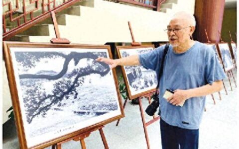 来看看盛久永镜头里的灵渠时光-盛永波是学校有名的书法家