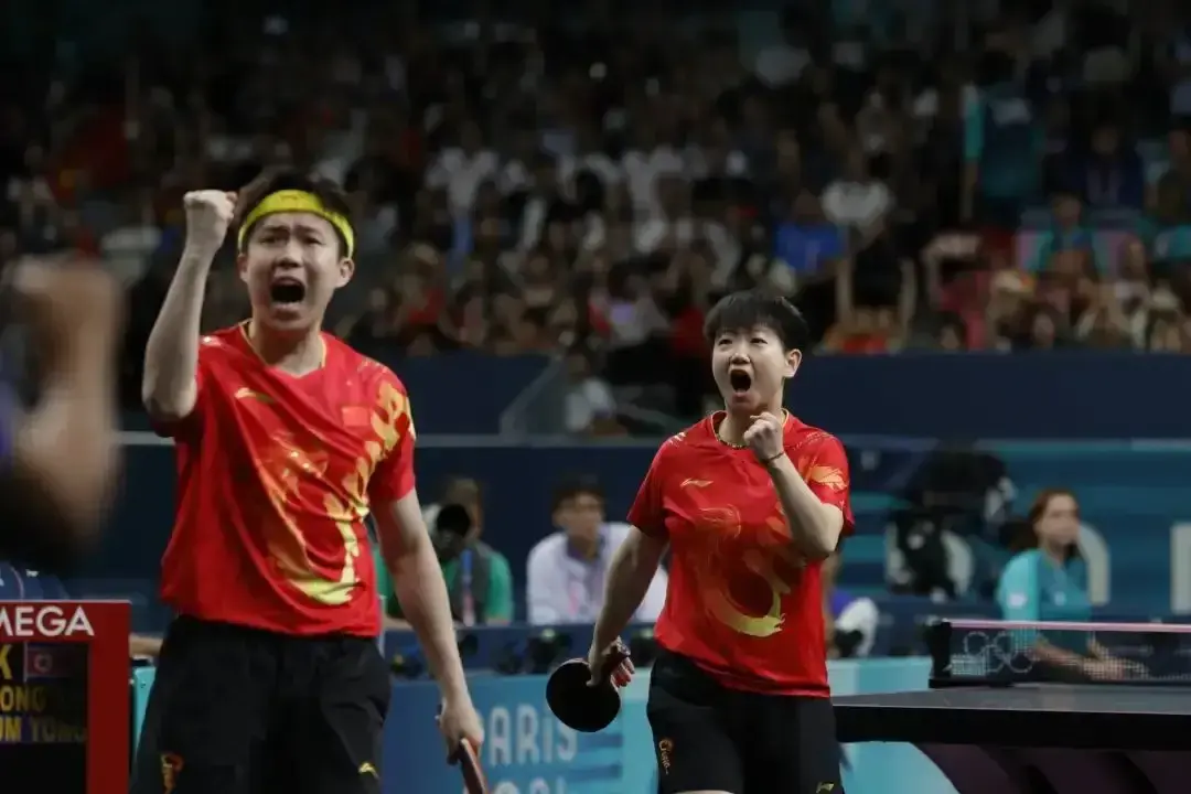 "莎头组合巴黎夺金，众星祝贺，共庆乒乓辉煌时刻！"-莎头组合是谁选的