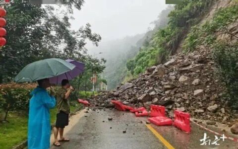 强降雨影响，梅州多地水浸，受灾现场情况…-广东梅州水灾