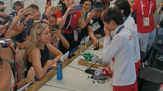 全红婵、谷爱凌“商业互吹”:“你太漂亮整个人在发光”“你们也很优秀”!-全红婵是谁?