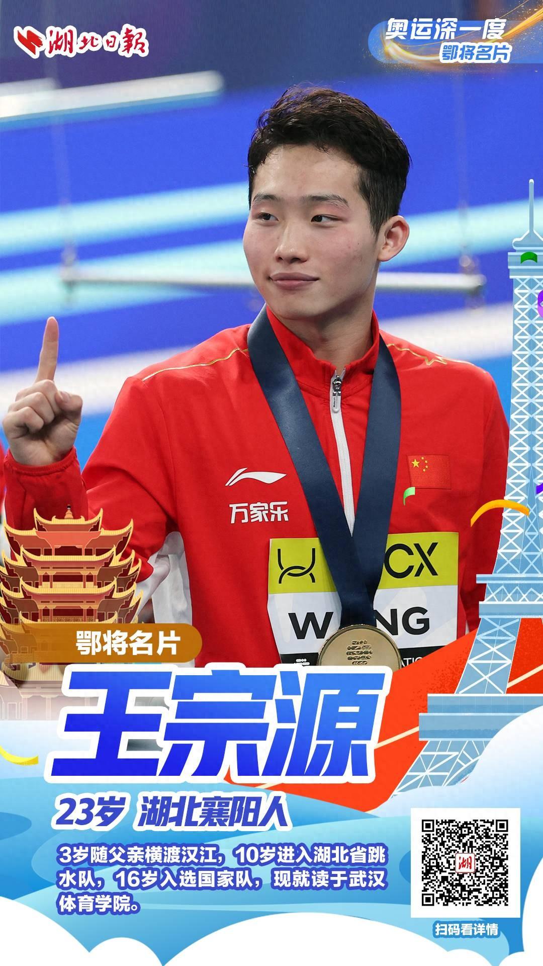 奥运深一度·赛事前瞻⑥丨鄂将王宗源二战奥运，“龙王”组合三米板冲金-奥运冠军王宗源是襄阳哪的人
