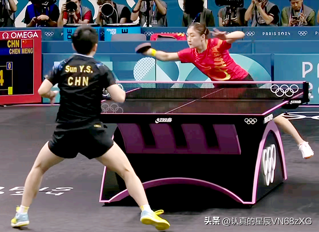 陈梦卫冕冠军！4-2逆转孙颖莎，再夺奥运女单金牌，成为历史第3人-奥运会陈梦对孙颖莎决赛