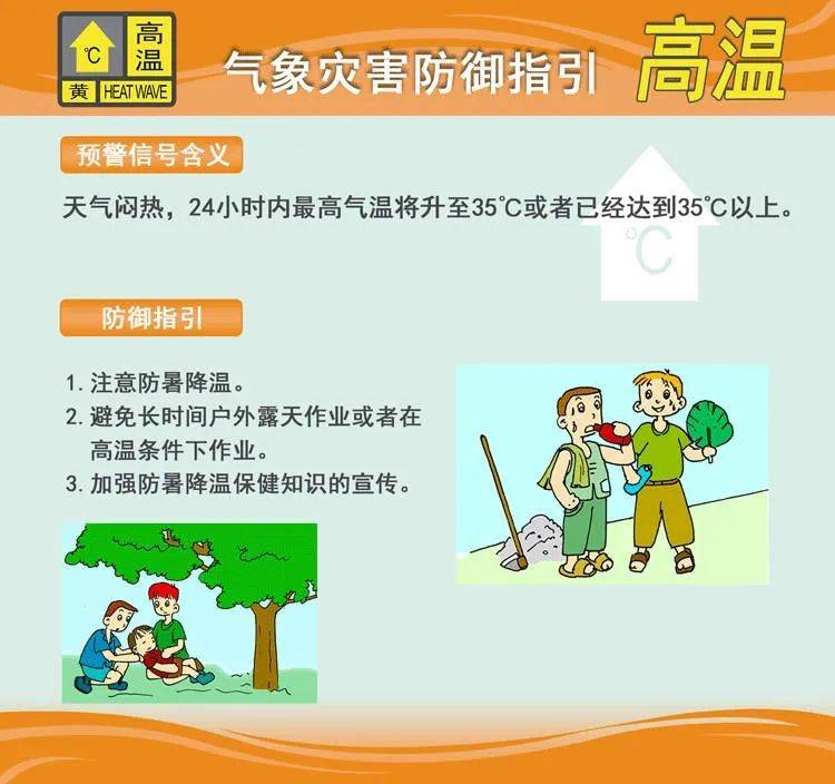 35℃！高温黄色预警信号生效！高温津贴将连发5个月→-高温黄色预警信号图片