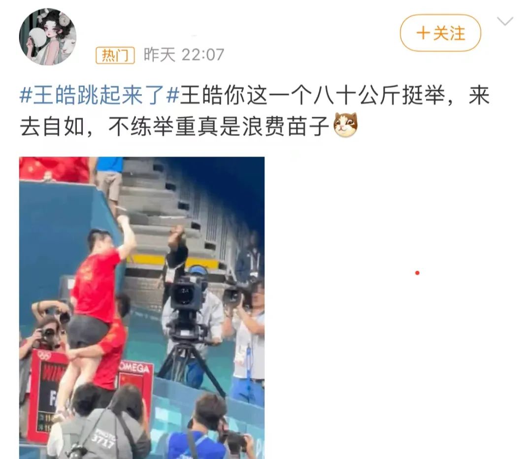 “王皓，你下届奥运参加举重吧”-王皓奥运会冠军