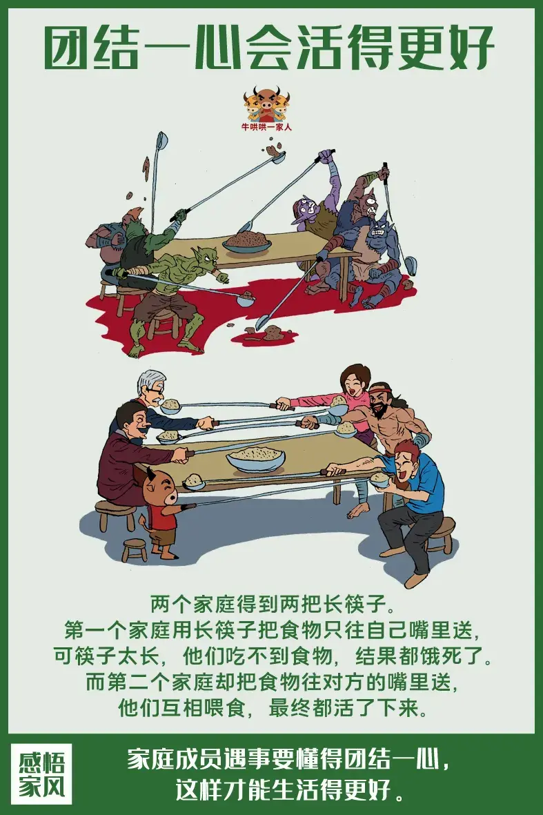 七个小故事让你明白，家人之间一定要团结互助、共渡难关-团结互助的小故事30左右