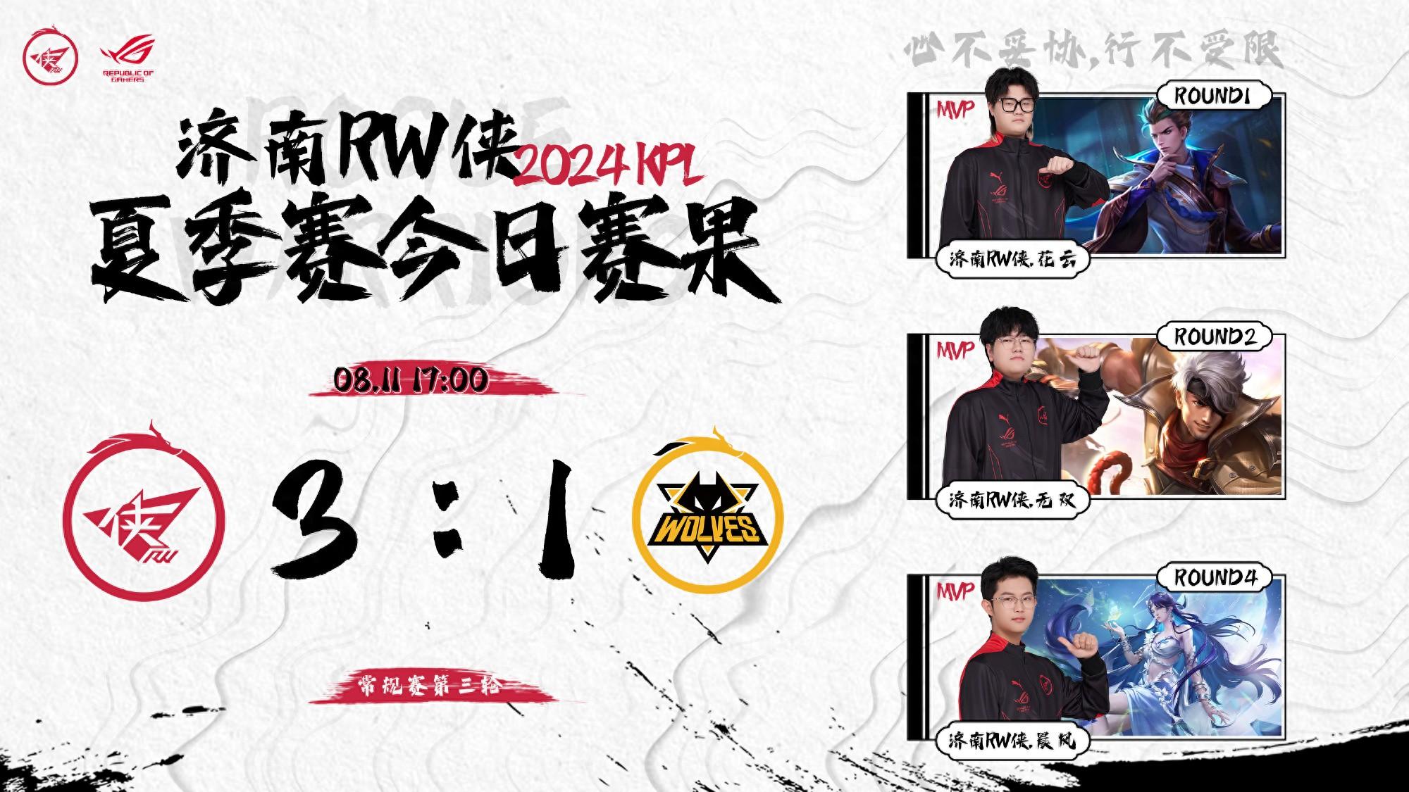 狼队1-3RW侠，小胖轮换未能救世，一笙灾难级发挥，fly缺席-狼队fly签约金