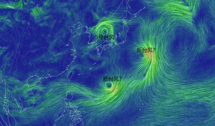 5号玛莉亚路径大变，3台风共舞要来了？预报：还有降雨、降温-2019.8.10号台风