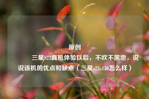 原创
三星S23真机体验以后,不吹不黑地,说说该机的优点和缺点(三星s22c130怎么样)